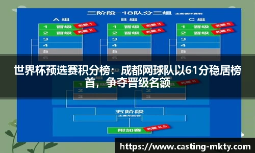 世界杯预选赛积分榜：成都网球队以61分稳居榜首，争夺晋级名额